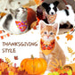 Weewooday 20 Pieces Fall Thanksgiving Dog Bandanas for Dogs Pumpkin Dog Bandana Turkey Triangle Pet Bib Adjustable Pet Bandana Soft Doggy Kerchief Accessories for Pet Costume