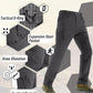 TACVASEN Men's Winter Pants 9 Pockets Fleece Snow Hiking Pants Water-Resistant Warm Softshell Thick Tactical Pants