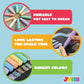 JOYIN 180 PCS Washable Sidewalk Chalks Set in 20 Colors Non-Toxic Jumbo Chalk for Outdoor Art Play, Painting on Chalkboard, Blackboard and Playground
