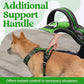 rabbitgoo Dog Harness for Large Dogs, No Pull Pet Vest with 3 Buckles, Adjustable Soft Padded Pet Harness with Easy Control Handle and Reflective Strips, Green, XL