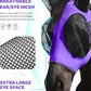 Harrison Howard Horse Fly Mask with Forelock Opening Stretch Breathable and Comfortable for Horses UV -Protection Purple M