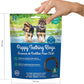 N-Bone Puppy Teething Rings Salmon Flavor Dog Treat, 6 Count Bag, 7.2-oz