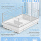 Small Turtle Tank with Filter, Acrylic Turtle Tank Starter Kit, Reptile Habitat and Terrarium with Multi-Functional Areas for Tortoise,Crab,Crayfish,Small Reptile. (Tank+Filter)