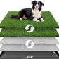 Dog Grass Large Potty Patch, Dog Litter Boxes Artificial Grass Bathroom Turf for Pet Training, Washable Puppy Pee Pad, Perfect Indoor/Outdoor Portable Potty Pet Loo