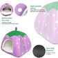 Guinea Pig Hideout Bed Rabbit House Cave Accessories Cozy Hide-Out for Bunny Hedgehog Ferret Chinchilla&Other Small Animals