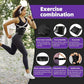 4 Rolls 60 Meters Black Osmotic Plastic Body Wrap Exercise & Fitness Sweat Enhancer Anti-Shedding Yoga Training Band Set, DIY Sauna Wrap Pilates Workout