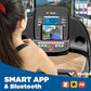 Treadmills for Home, Folding Treadmill with Auto Incline, 300 LBS Capacity, 8MPH or 10MPH Max Speed, Double Deck Shock-Absorbing Running Machine with Bluetooth, App, 64 Programs, Pulse Monitor