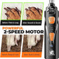Dog Nail Grinder with 2 LED Lights Powerful 2 Speeds Super Quiet Dog Nail Trimmers with 3 Grinding Wheels Rechargeable Pet Dog Nail Clippers for Large Medium Puppy Dogs Dog Nail File Cat Nail Clipper