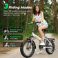 Foldable Electric Bike for Adults, 30+MPH, 48V 20Ah Removable Lithium Battery up to 80Miles, 20" Fat Tire 1000W Peak Motor Dirt Ebike Adult Electric Bicycle for Commute Beach Mountain E Bike
