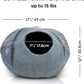 Woolygon Premium Felt Cat Cave Bed – Wool Kitty Beds Handcrafted Kitten Caves Bed for Indoor Cats - Made from 100% Eco-Friendly Merino Wool, Foldable Cat Hidewawy Covered Cat Houses (Enchanted Tree)