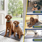 Muddy Mat® 2-in-1 Set: AS-SEEN-ON-TV Grey Microfiber Door Mat (30"X19") & Doggy Dryer Plush Shammy Towel - Non-Slip, Washable & Highly Absorbent Solutions for Soggy Paws & Clean Floors