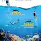 Greatever Dry Snorkel Set,Panoramic Wide View,Anti-Fog Scuba Diving Mask,Professional Snorkeling Gear