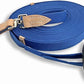 Southwestern Equine 35' Flat Cotton Web Lunge Line with Bolt Snap & Rubber Stop (35', Sapphire)