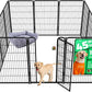 FXW Homeplus Unleashed Indoor Dog Playpen - Stress-Free and Safe Play, Heavy Duty 45 Inch 12 Wire Panels Dog Pen for Large Dogs, Black│Patented