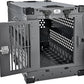 Heavy Duty Fully Collapsible Powder-Coated Aluminum Dog Crate - Small (Gray)