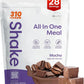 310 Nutrition All-In-One Meal Replacement Shake Powder - Plant-Based Protein Smoothie Blend w/High Fiber, Probiotics & Adaptogens - Low Carb, Vegan, Keto & Paleo Friendly - Mocha - 28 Srv