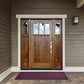 WaterHog Diamond | Commercial-Grade Entrance Mat with Rubber Border – Indoor/Outdoor, Quick Drying, Stain Resistant Door Mat (Dark Brown, 4' x 6')
