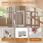 Citylife Clear Acrylic Plastic Dog Playpen Indoor,for Puppy Cat Rabbit Ferret Transparent Pet Pen,Easy Assemble Whelping Crate Kennel Cage Enclosure for Small & Medium Dogs 8 Panels