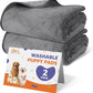 PICK FOR LIFE Washable Dog Pee Pads, 48x48 Reusable Puppy Whelping Pads, Absorb Dog Mats Non-Slip Reusable Dog Training Pads for Whelping, Potty, Training, Playpen, Crate, 2PACK
