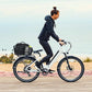 Rear Bike Basket - Large Bicycle Rear Basket with Cargo Net and Waterproof Cover, Wire Bike Baskets Rear Large Capacity (NO Bike Rack Include)