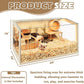 Prolee Hamster Cage Chewproof, Large Hamster Cage Guinea Pig Cages Openable Top with Acrylic Sheets Solid Built, 24"