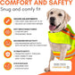 Reflective Dog Vest: Hi-Visibility Safety Gear for Outdoors. Safeguard Your Dog with Easy to wear Adjustable Reflective Vest (Small)