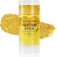 Mysense Gold Body Glitter Stick,Mardi Gras Accessories,Sparkling Face Hair Glitter,Mermaid Sequins Chunky Glitter Face Paint,Singer Concert Outfit Festival Rave Accessories for Women and Kids