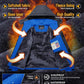 TACVASEN Winter Jacket Men's Water-Resistant Fleece Jacket Snow Ski Jacket Military Tactical Jacket Coat Parka Hood Raincoat