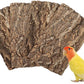 4 Pack Cork Bark Perch for Bird, 11.8 × 7.9 inch Natural Parrot Chewing Toys, Birdcage Background Decor Accessories, Bark Toy for Budgie Parakeet Cockatiel Lovebirds Conures Hamster Guinea Pig Rat