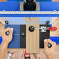 Rail Guide Coping Sled for Router Table,with 3 Packs Roundover Router Bit,Precise Clean Joints, Cabinet Doors, Drawer Fronts, Coping Jig For Router (5” Wide x 1-1/4”)