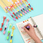 LiYiQ 24PCS Multicolor Pen in One Fun 4-in-1 Cute Pens Bulk Kawaii Cool Ballpoint Pens for Kids Fun Gifts