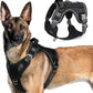 rabbitgoo Tactical Dog Harness for Large Dogs, No Pull Military Service Vest with Handle & Molle, Easy Control for Training Walking, Adjustable Reflective Straps, Black, XL