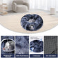Odoland Cat Tunnels for Indoor Cats with Fluffy Plush Central Cat Couch and 20 Cat Toys, Tunnel Bed for Cats with Hanging Ball, Detachable Soft Mat and Variety Kitty Toy Set, Deep Blue