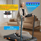 340lb Capacity Walking Pad Treadmill with 12% Incline, Big LED Display Under Desk Treadmill Support Full Manual/3-Preset Countdown/App Mode, Portable Treadmills for Small Spaces