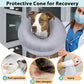 Crazy Felix Dog Donut Pillow Cone Collar Alternative After Surgery Soft Cone to Stop Licking Inflatable Dog Head Collar for Small Medium Dogs Bulldog Pug