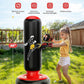 QPAU Kids Punching Bag Toy with Boxing Gloves, 66 Inch Larger Stable Kids Inflatable Boxing Bag Set, Gifts for Boys & Girls Age 6-12, for Practicing Karate, Taekwondo, MMA