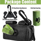 Dog Waste Bag Dispenser Pet Poop Bags Holder for Doggie Waste Bags Dispensers Soft Fabric Zipper Small Doggy Puppy Pouch for Leash Accessory Attachment with Carrier (Black)