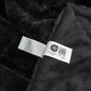 Cozy Bliss Faux Fur Throw Blanket for Couch, Cozy Warm Plush Striped Blanket for Sofa Bedroom Living Room, 90 * 90 Inches Black