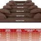 The Dog’s Bed, Large Brown Plush 36x27, Memory Foam, Pain Relief: Arthritis, Hip & Elbow Dysplasia, Post Surgery, Lameness, Supportive, Calming, Waterproof Washable Cover, Veterinary Approved