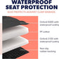Active Pets Dog Car Seat Cover, Waterproof Front Seat Protector for SUV Truck Sedan, Pet Safety Travel Comfort System with Universal Fit, Black