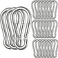Spring Snap Hooks M5 M6 M8 M10 Carabiner Heavy Duty Carabiner Clips Galvanized Steel Quick Links Caribiniers Hammocks Hooks for Camping Hiking Outdoor Swing Pet Leash Gym