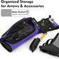 SUNYA X510 Field & Competition Hip Arrow Quiver | 3-Slot Noise-Free Archery Quiver with Sturdy Storage System (42x18cm)