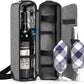 ALLCAMP Wine Bag - Insulated Cooler Bag with Wine Glasses, Bottle Opener & Wine Accessories for Wine Lovers - Portable Wine Gift Bag for Travel, Picnics, and Gift Ideas(Gray)