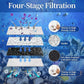 10 Pack EX Filter Cartridges Aquariums, Compatible with Whisper EX30/EX45/EX70 Filters,Large Carbon Filter Cartridges