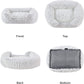 Best Friends by Sheri Shag Lounge Bed Calming Faux Fur Dog Bed, Frost, Medium, 30" x 20"