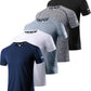 Boyzn 1, 3, 5 or 7 Pack Men's Workout Running Shirts, Dry Fit Moisture Wicking T-Shirt, Gym Athletic Short Sleeve Tee Shirts