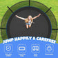 Trampoline 8FT 10FT 12FT 14FT 16FT, Outdoor Trampolines for Kids and Adults, Recreational Trampoline with Enclosure Net & Ladder, Round Trampoline ASTM Approved, 400/450LBS Weight Capacity
