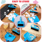Yulejo 6 Pieces Guinea Pig Bed Mats with Cleaning Dustpan Brush Washable Plush Cage Lines Soft Fleece Sleeping Bedding Pads for Hamster Bunny Chinchilla Squirrel Small Animals (Cool Color, Star)