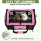 Cat Carrier 18x11x11 Delta Airline Approved, Easy Load Soft Pet Plane Travel Bag 15 pounds, Teacup Dog Crate 12 lbs, Yorkie Kennel Carrying Case, Kitten Toy Poodle Mesh Cage up to 20lbs Pink
