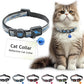 DOCO Cat Collar (Neck Girth - 3/8" x 7.5-12", Weight Upto - 13lb) Reflective Cat Collar with Bell, Breakaway Safety Buckle, Adjustable Nylon Strap for Kittens & Adult Cats (Blue)